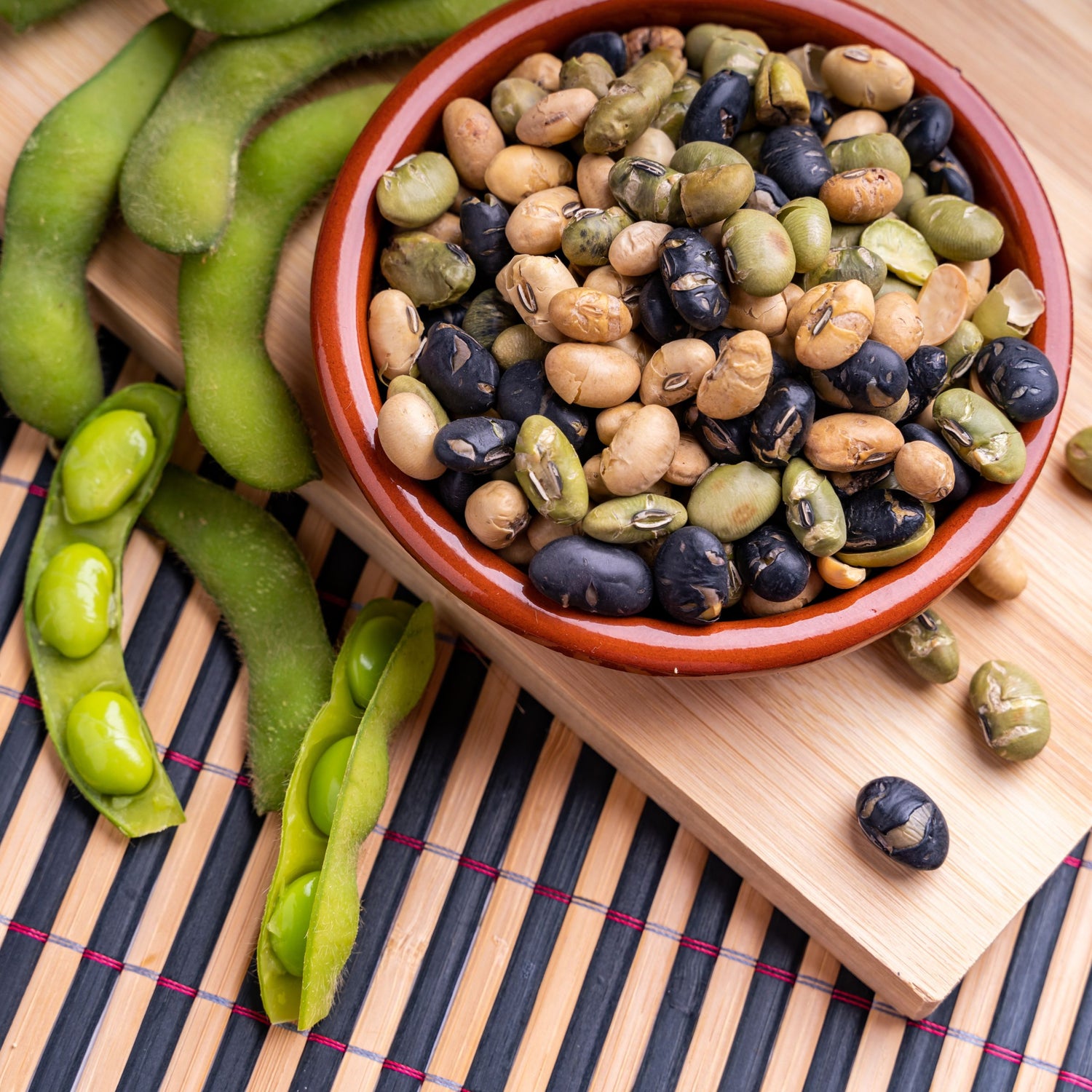 Soy beans contain unique isoflavones which may benefit our hair and other health areas.